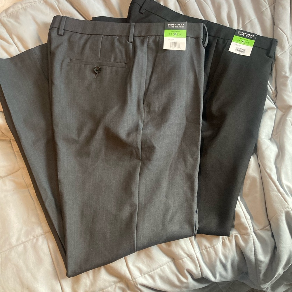 Kenneth Cole Reaction Gray and Black Dress Pants